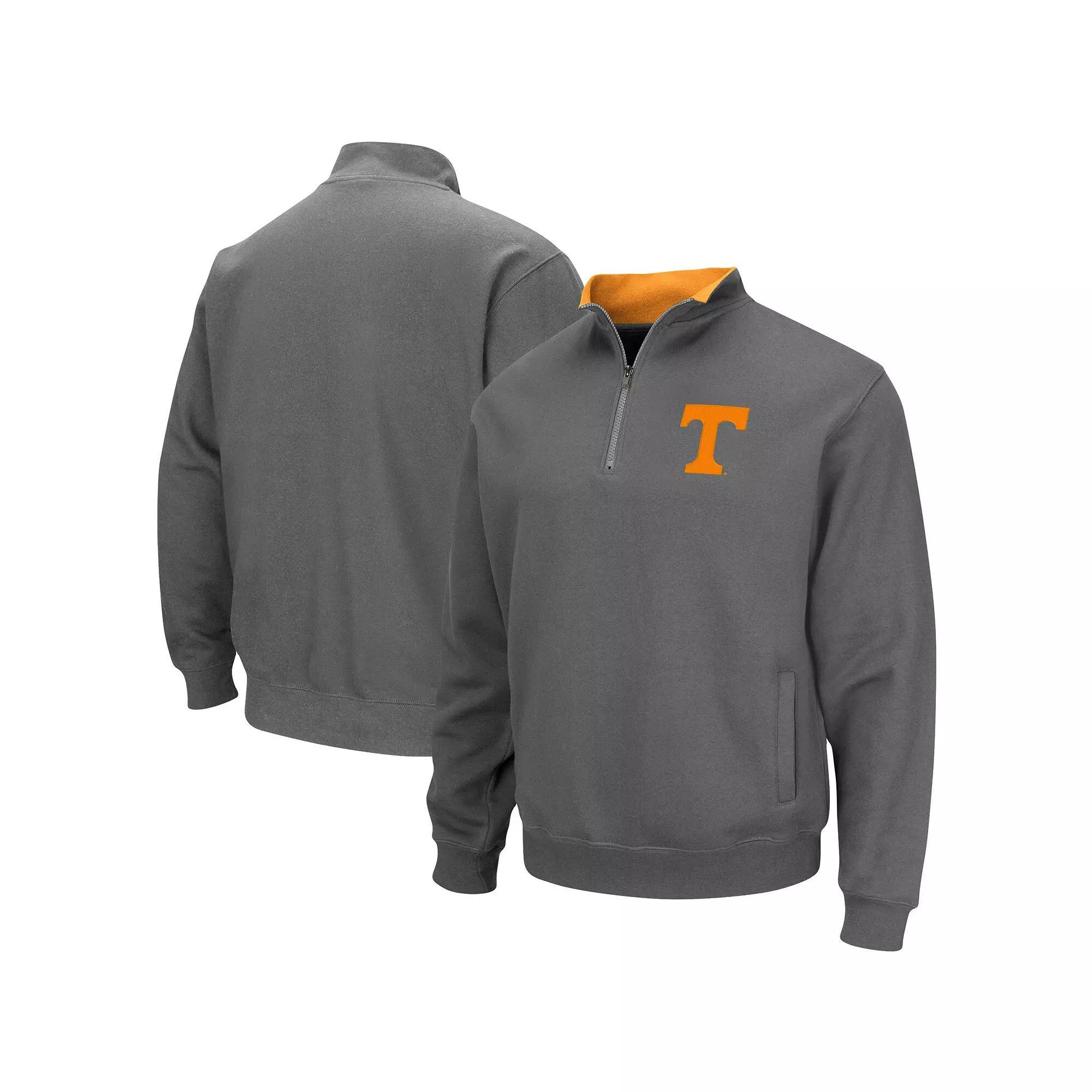 Men's Colosseum Charcoal Alabama Crimson Tide Tortugas Logo Quarter-Zip Pullover Jacket,  Product Image