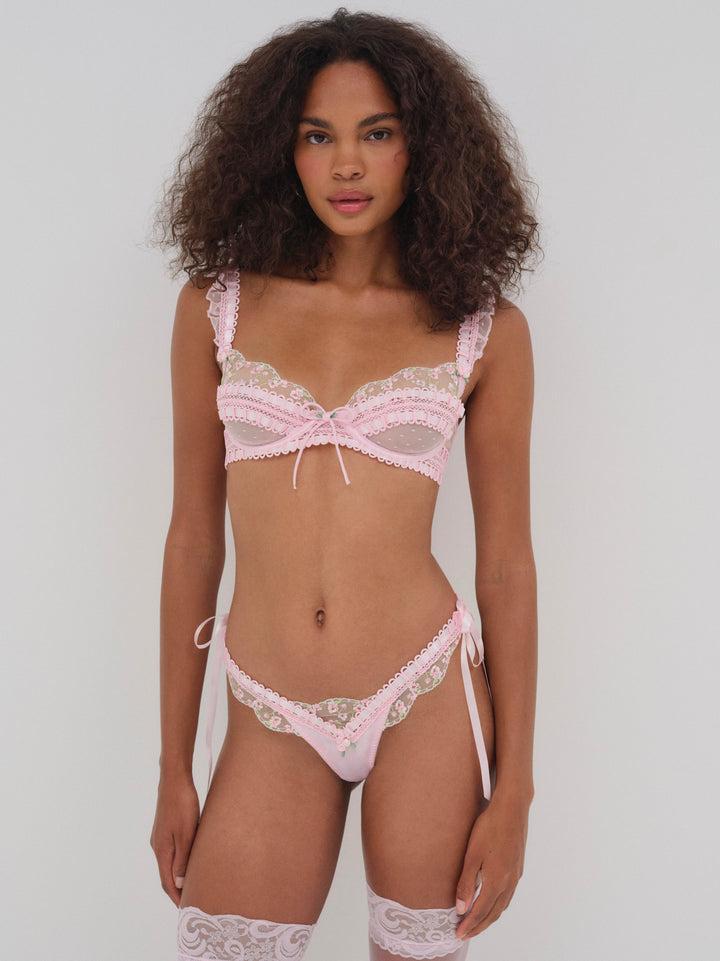 Pinkaboo Underwire Bra — Pink Product Image