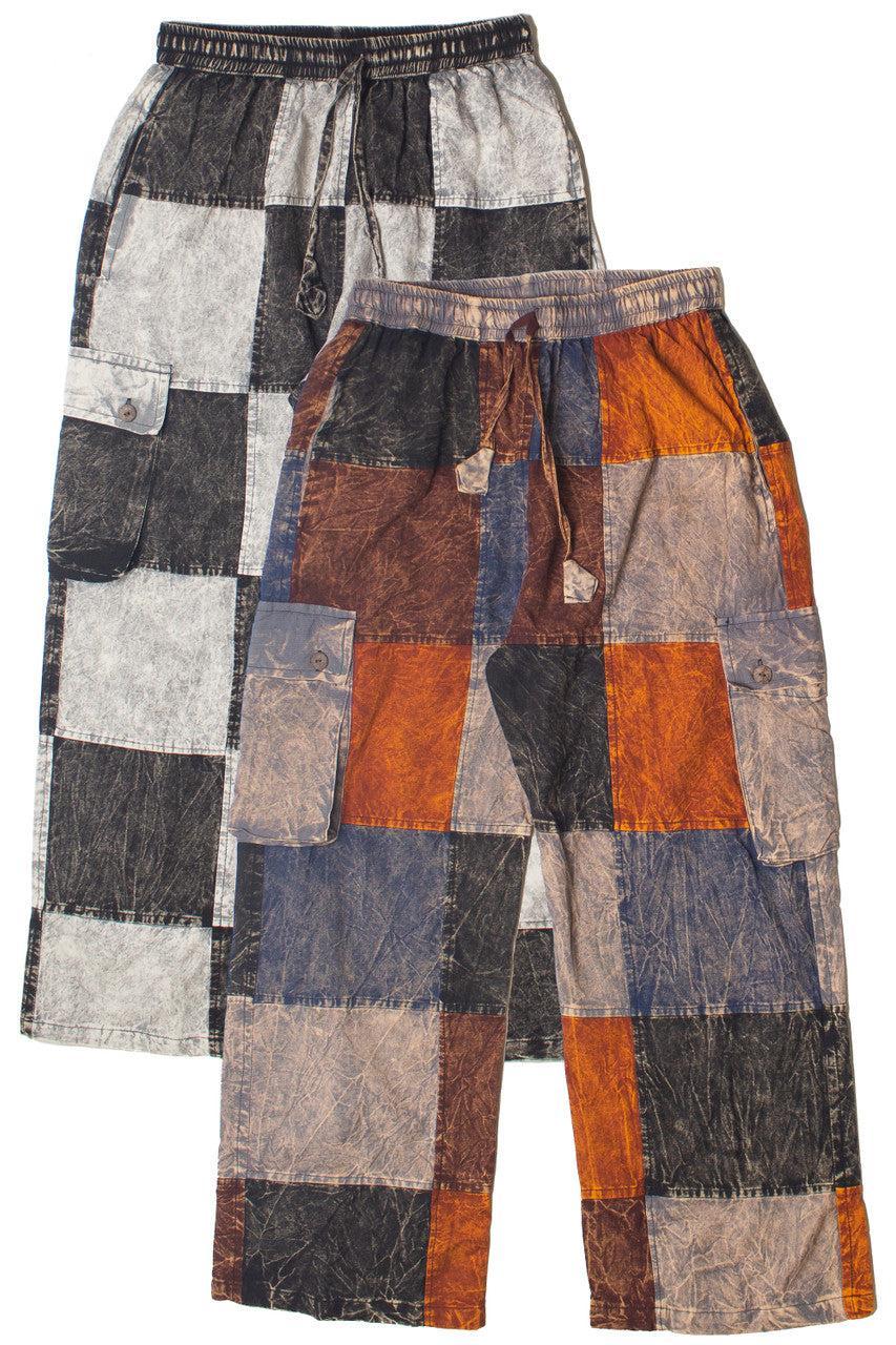Checker Patchwork Pants Product Image