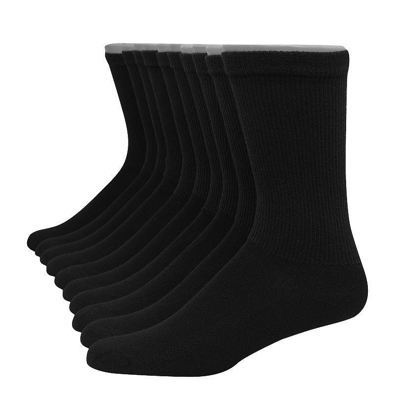 Hanes Ultimate Mens Crew Socks, 12-Pairs White 6-12 Product Image