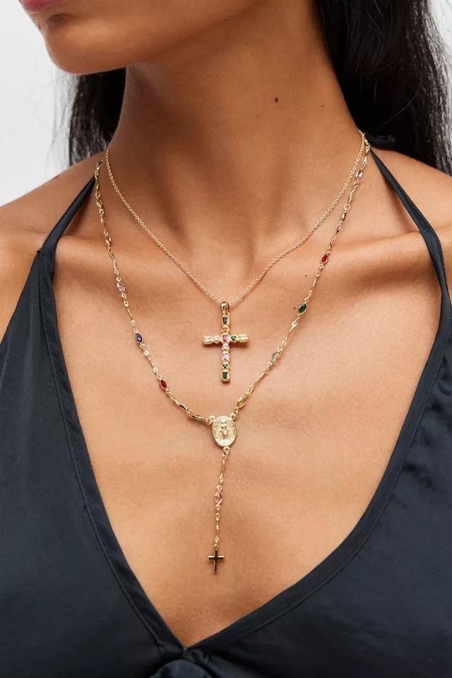 Blair Cross Layered Necklace Product Image