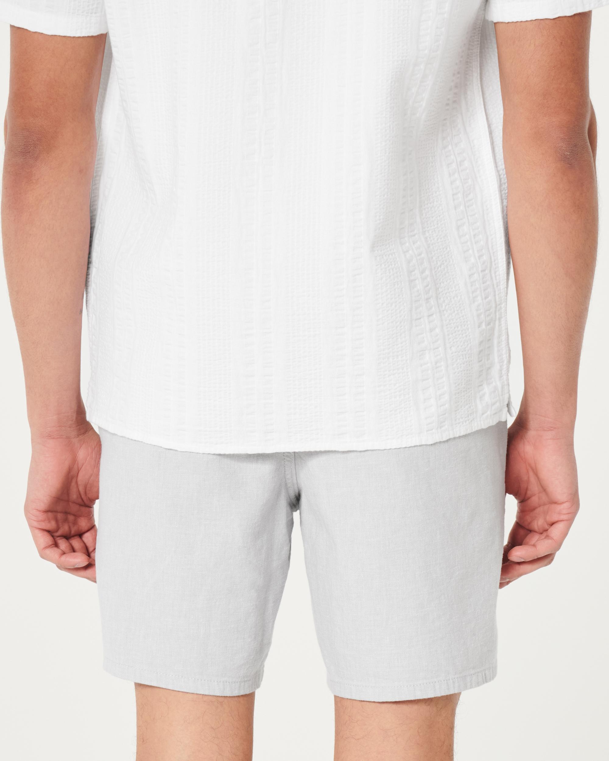 Linen-Blend Pull-On Shorts 7" Product Image