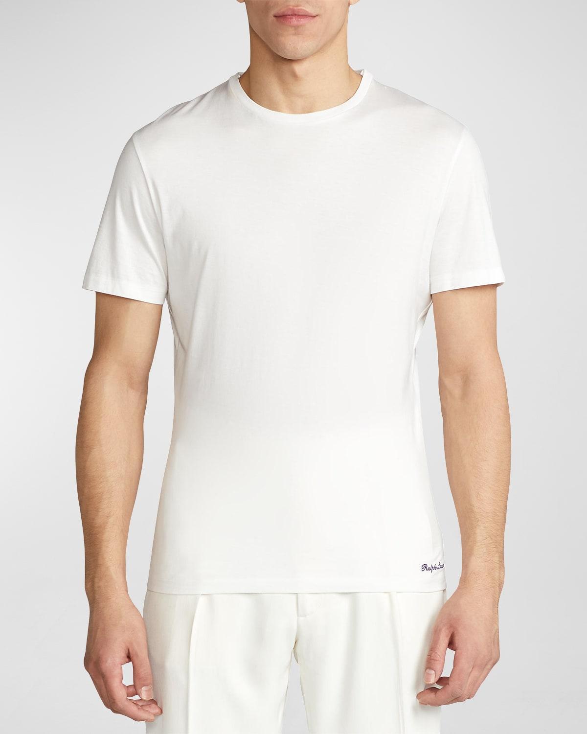 Mens Short-Sleeve Crewneck Cotton Tee Product Image