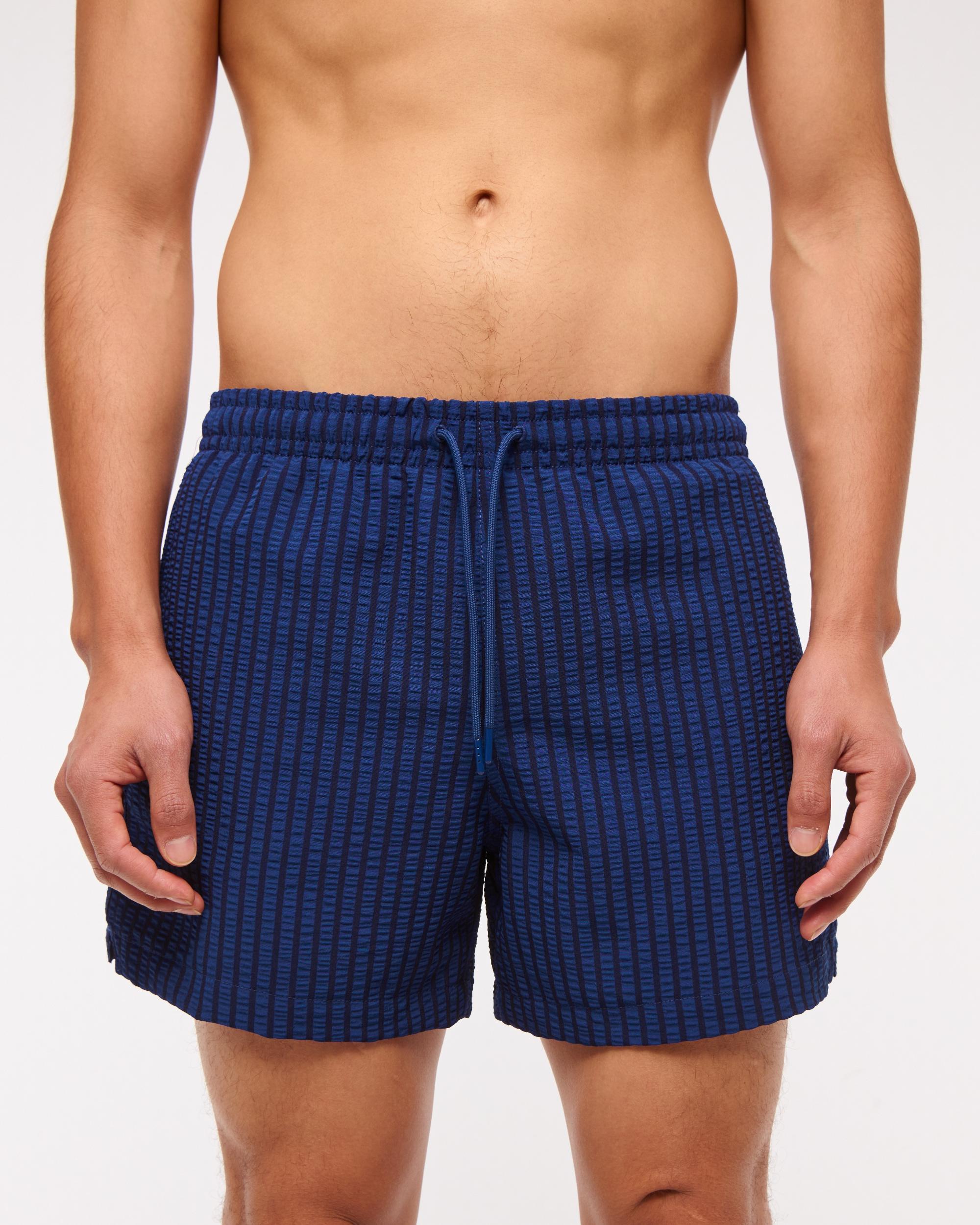 Pull-On Micro-Seersucker Swim Trunk Product Image