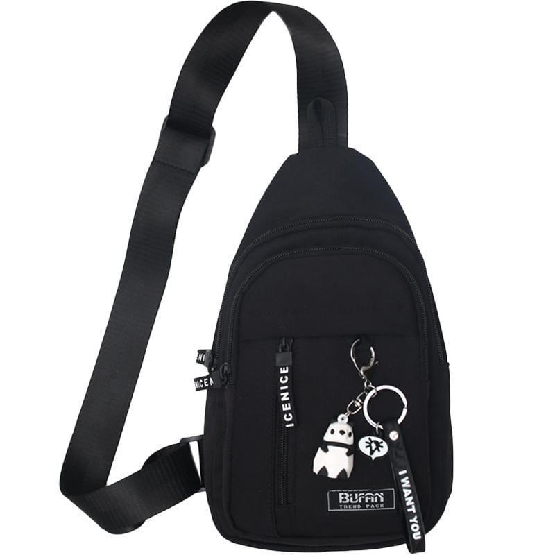 Lightweight Lettering Zip Sling Bag Product Image