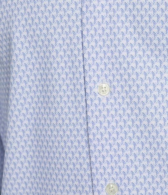 Murano Collezione Slim Fit Geometric Print Long Sleeve Woven Shirt Product Image