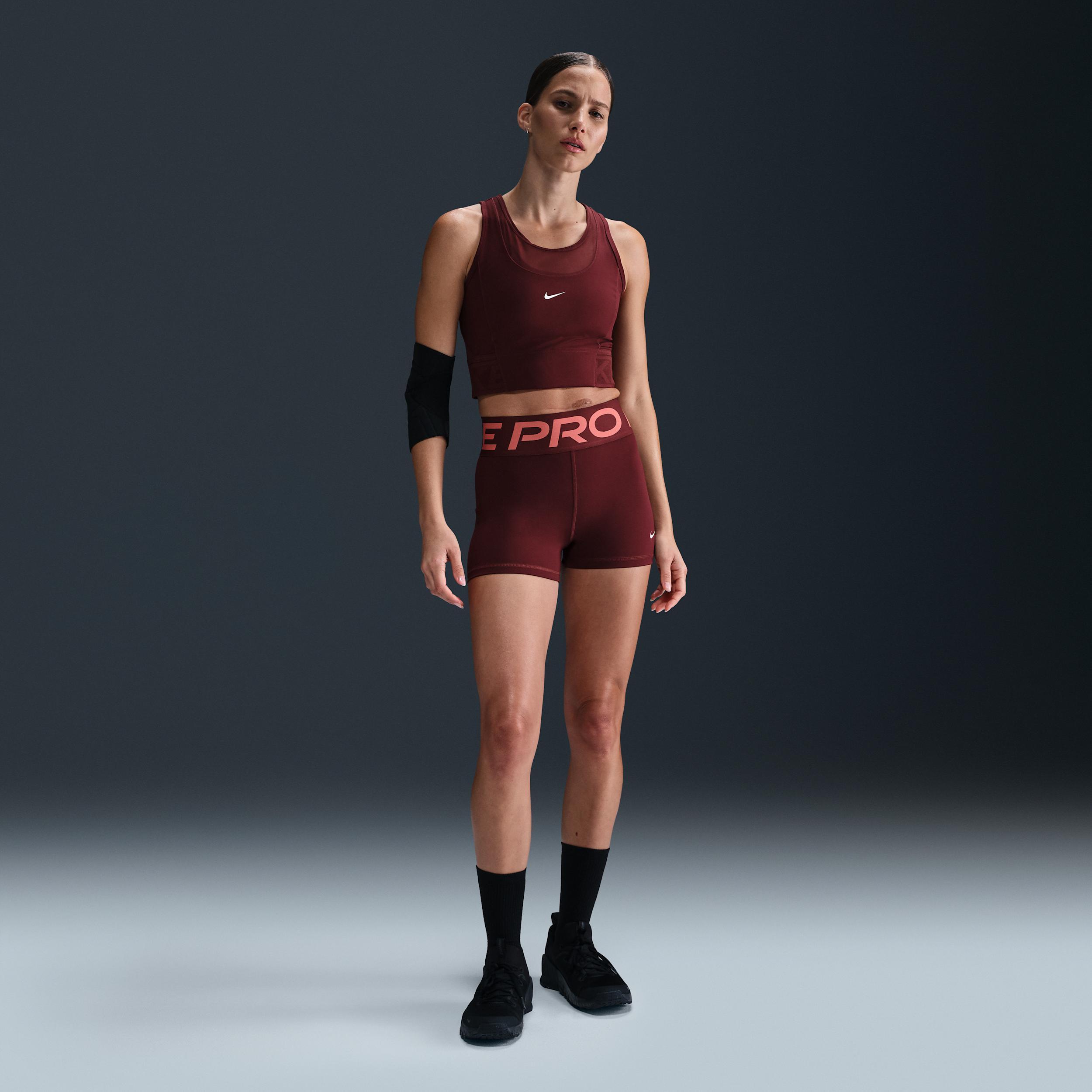 Womens Nike Pro Dri-FIT Cropped Tank Top | HJ1192-619 Product Image