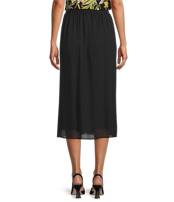 Kasper Chiffon Pleated Pull-On Skirt Product Image