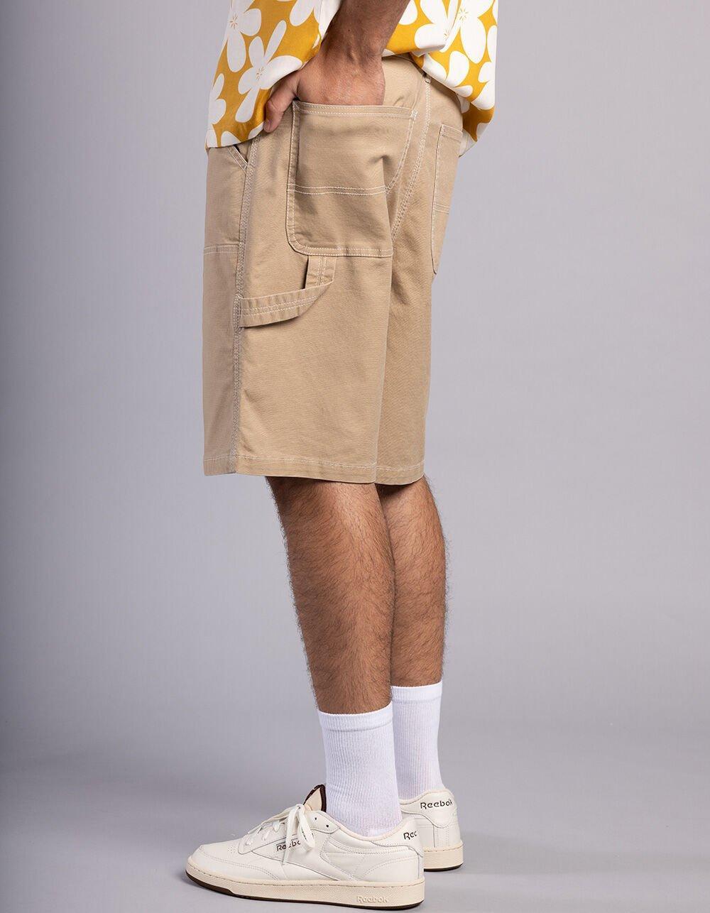 RSQ Mens Utility Canvas Shorts - SAND Product Image