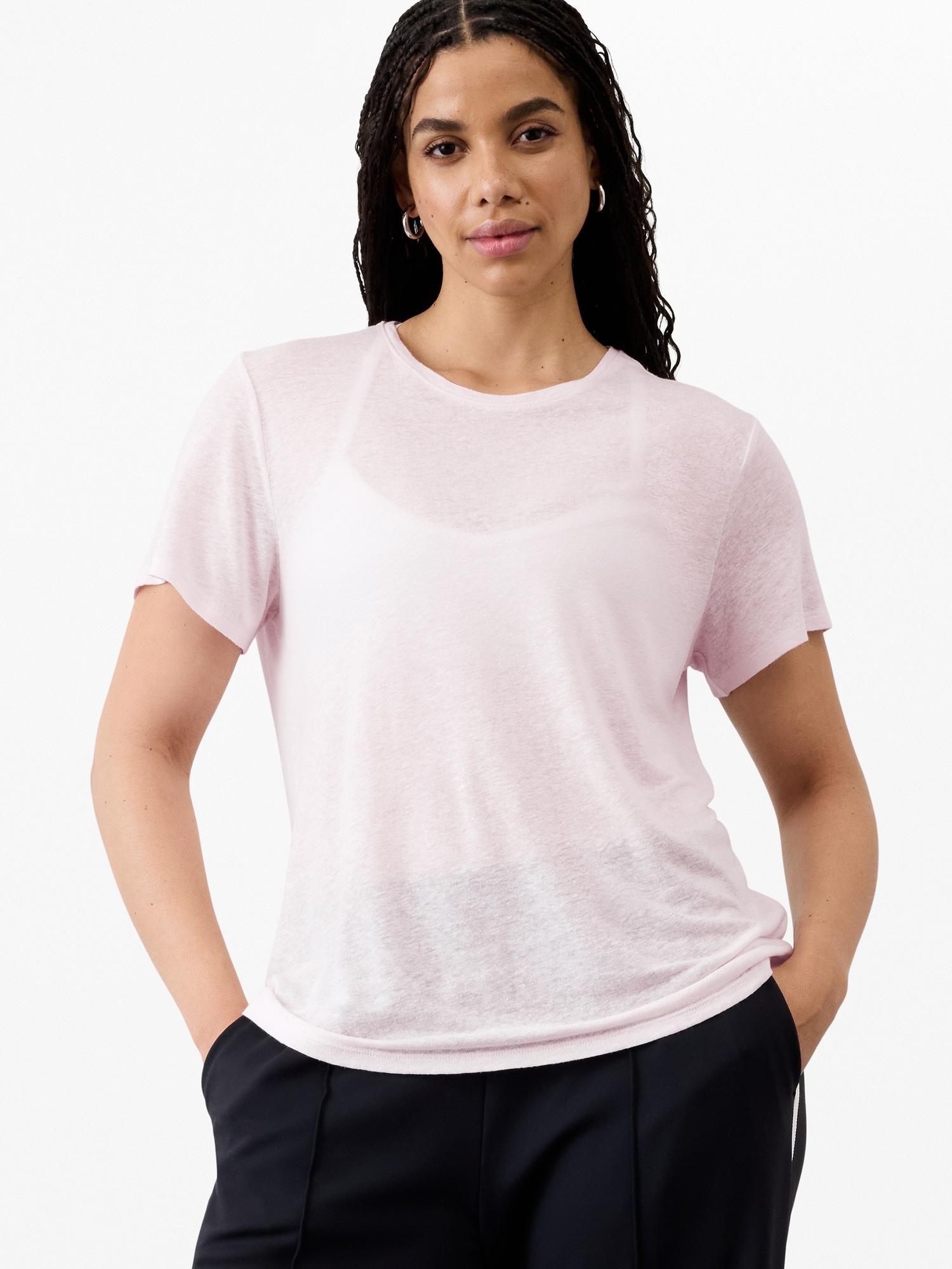Getaway Linen Blend Tee Product Image