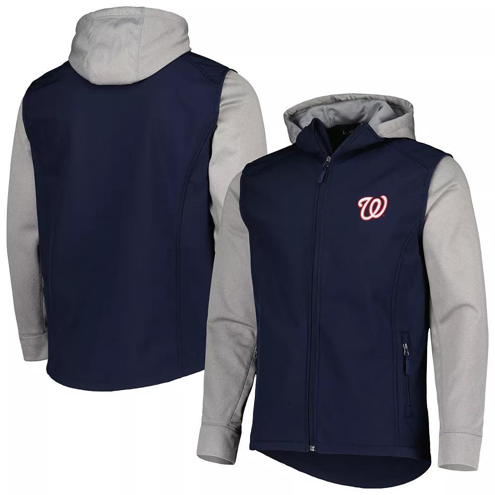 Men's Dunbrooke Navy/Heather Gray Washington Nationals Alpha Full-Zip Jacket,  Product Image