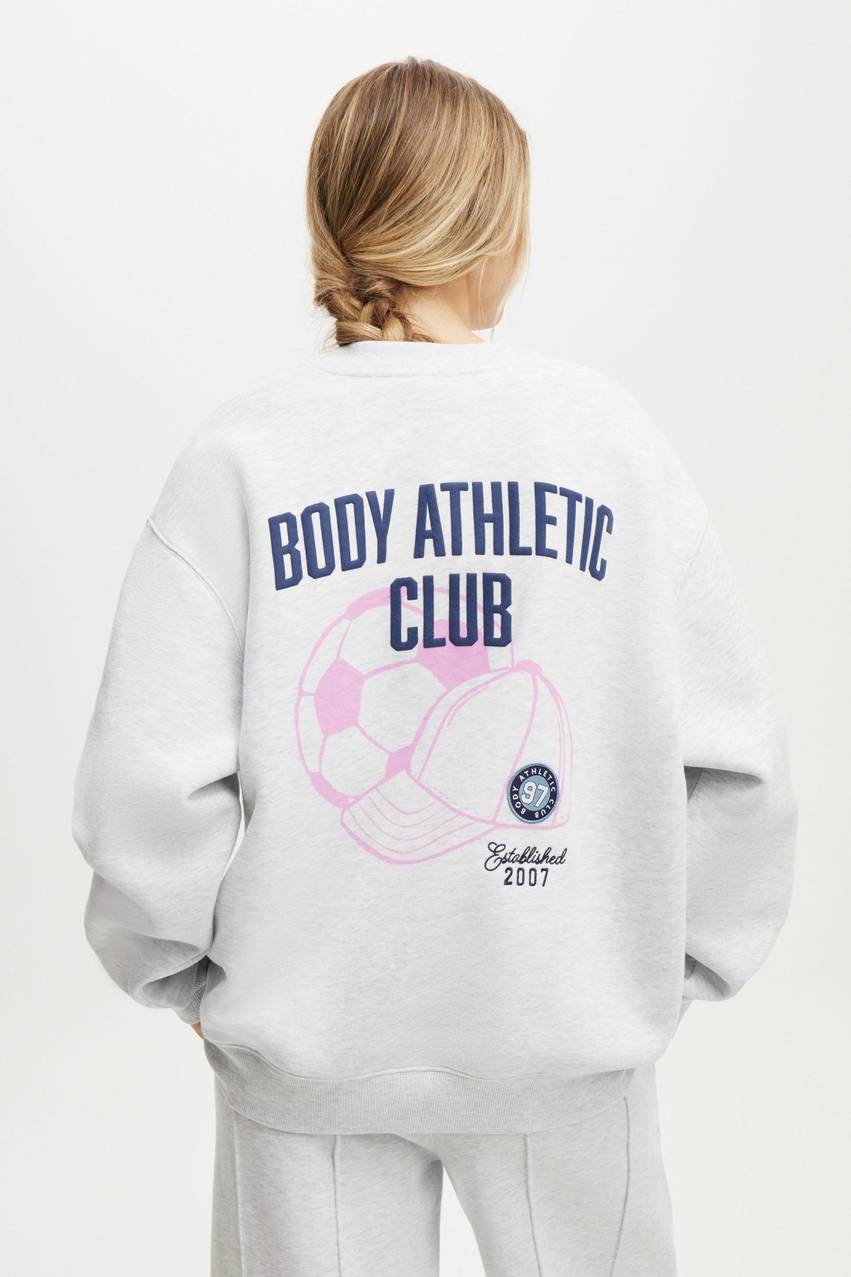 Plush Graphic Crew Sweatshirt Product Image