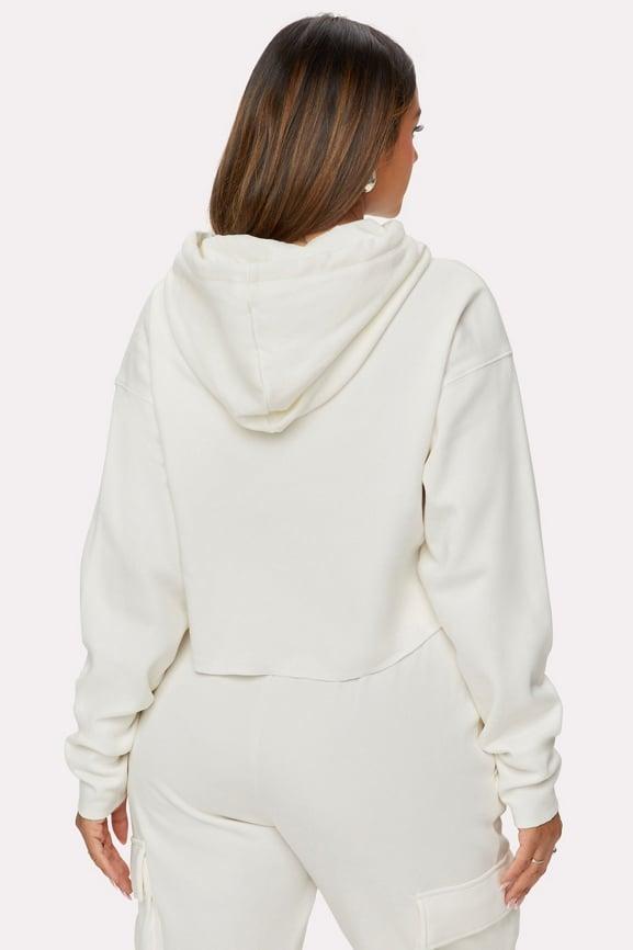 Cozy Fleece Everyday Cropped Hoodie Product Image