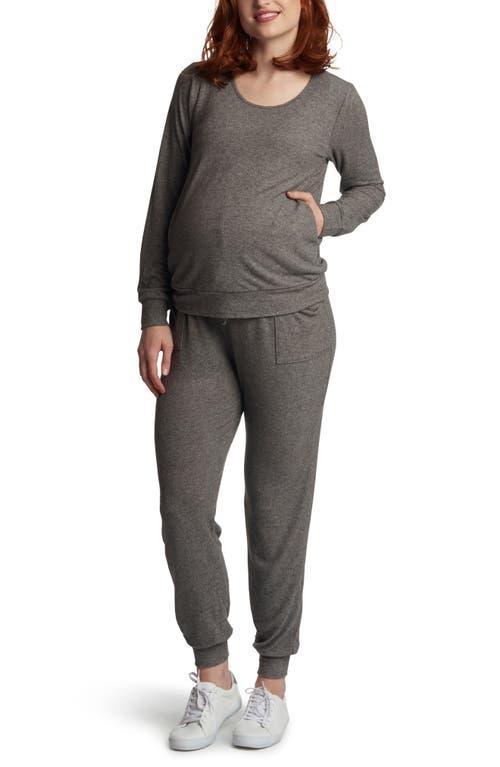 Everly Grey Maternity Whitney 2-Piece /Nursing Top & Pant Set Product Image