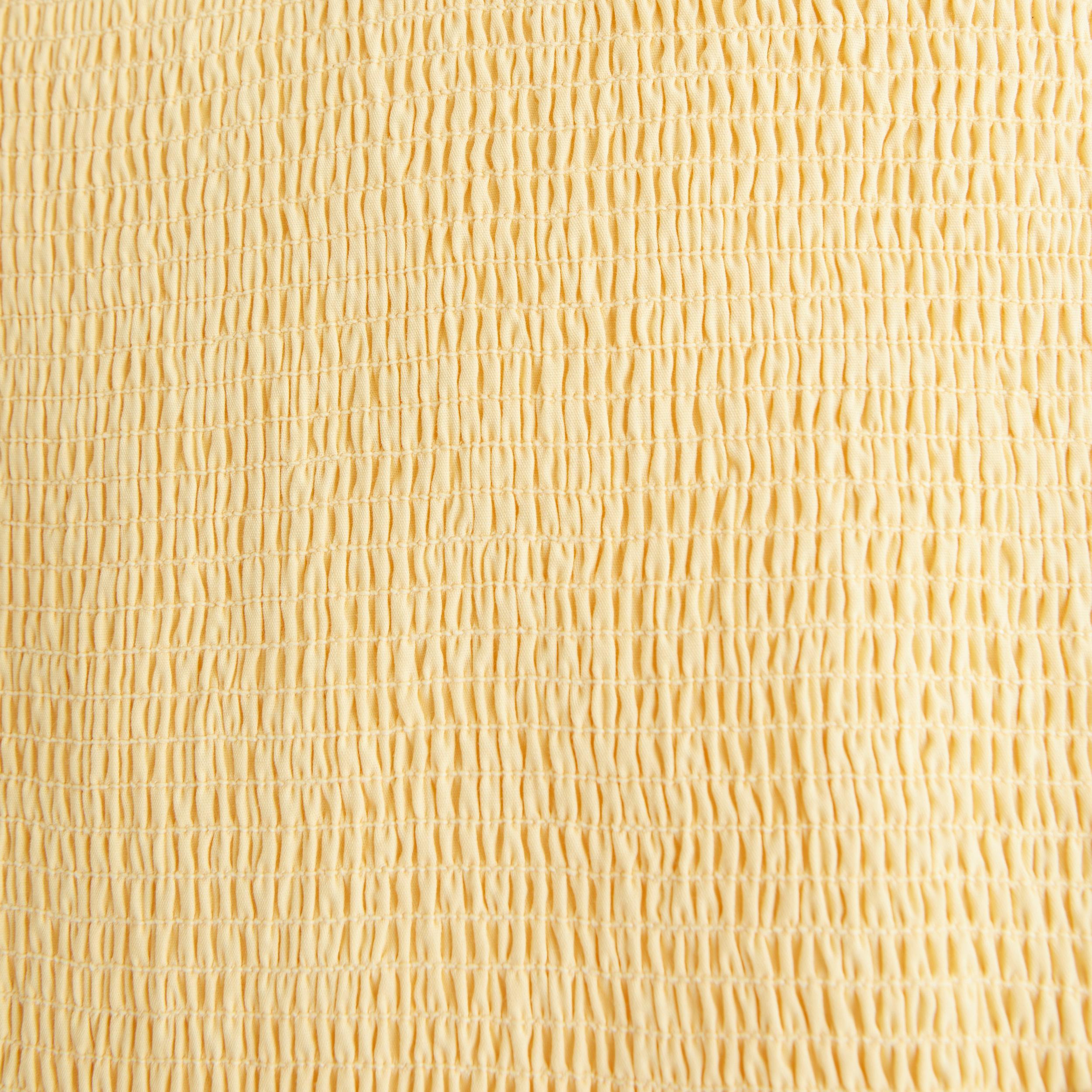 Dipped-Waist Smocked Midi Dress Product Image