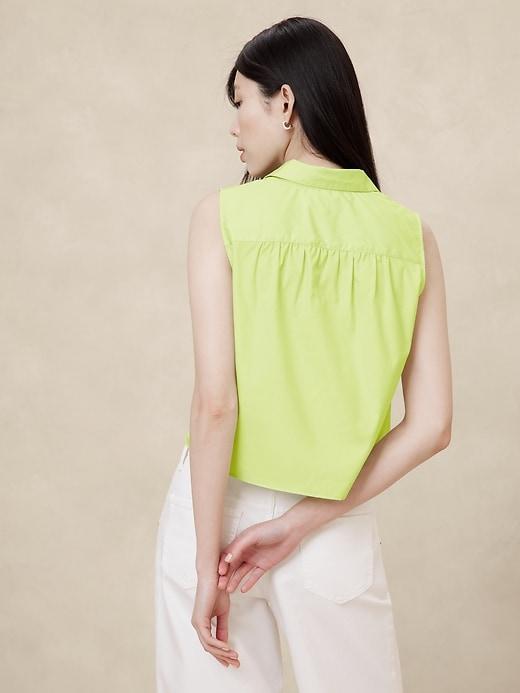 Poplin Collared Top Product Image