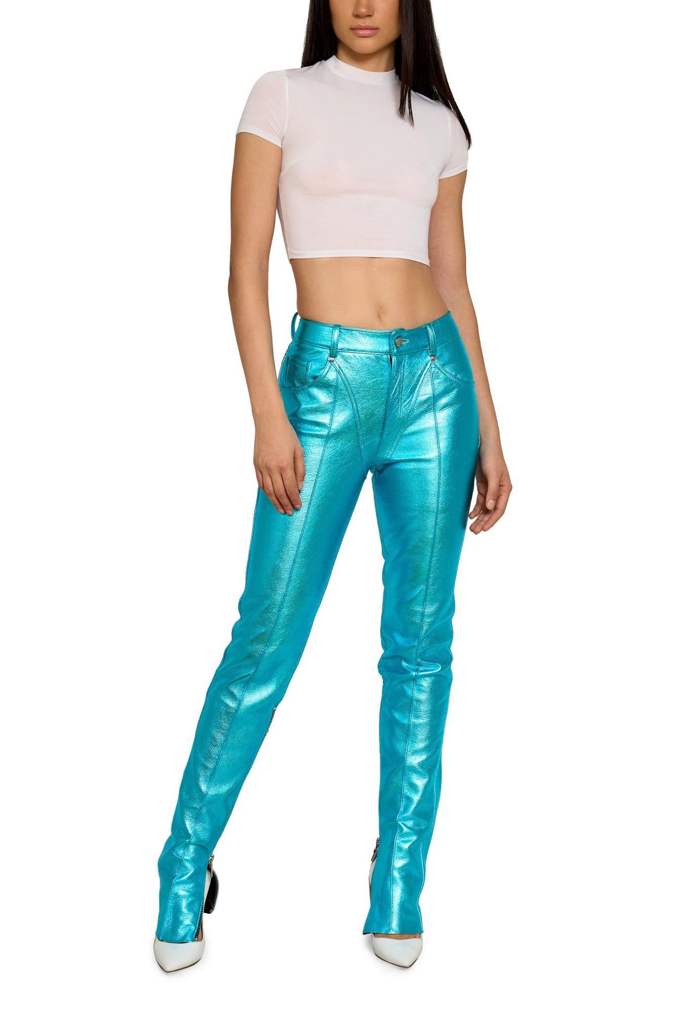 Tapered Pants with Zipper Detail Product Image