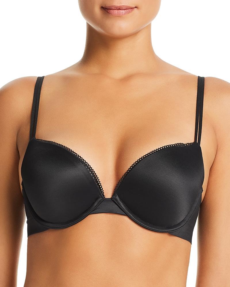 Calvin Klein Womens Liquid Touch Push Up Plunge Bra - Black - 32D Product Image