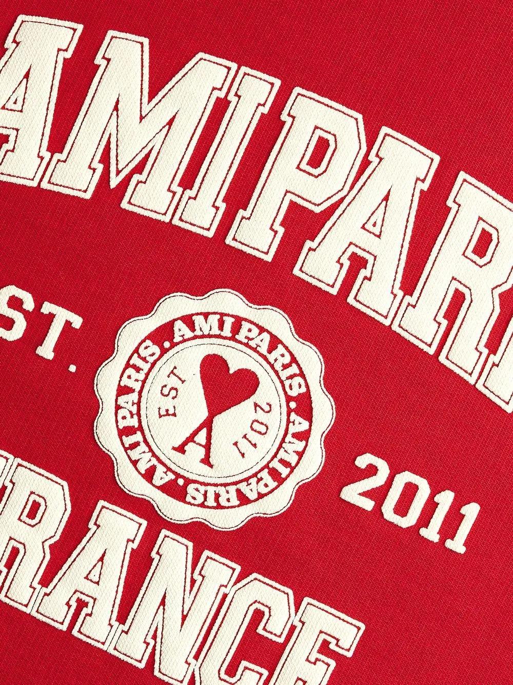 logo-print organic-cotton sweatshirt Product Image