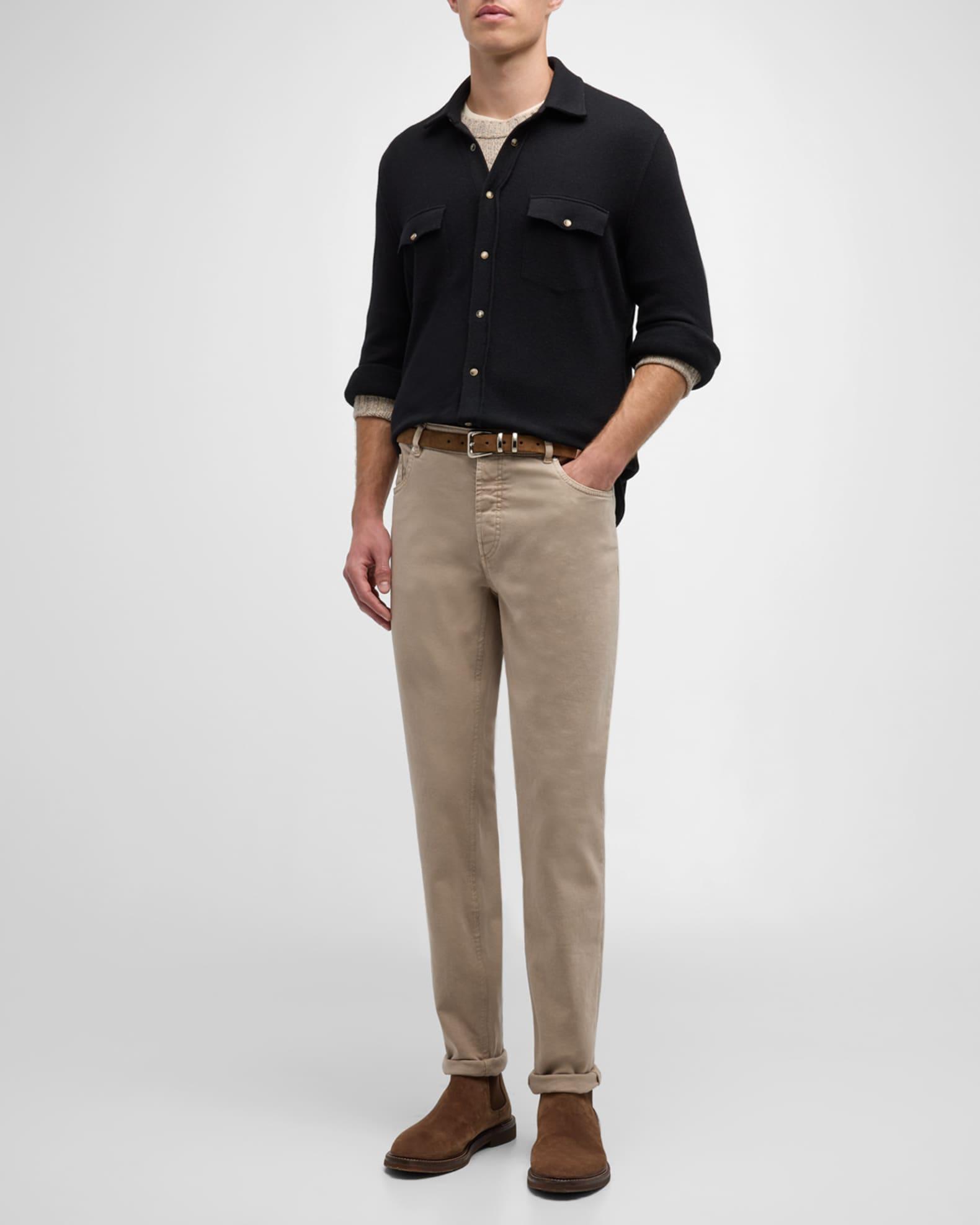 Men's Wool-Cashmere Western Overshirt Product Image