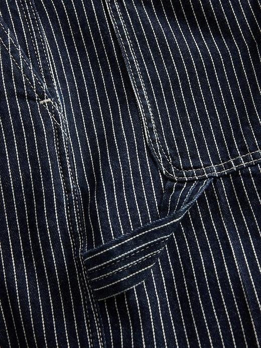 '90s Loose Denim Stripe Carpenter Shorts Product Image