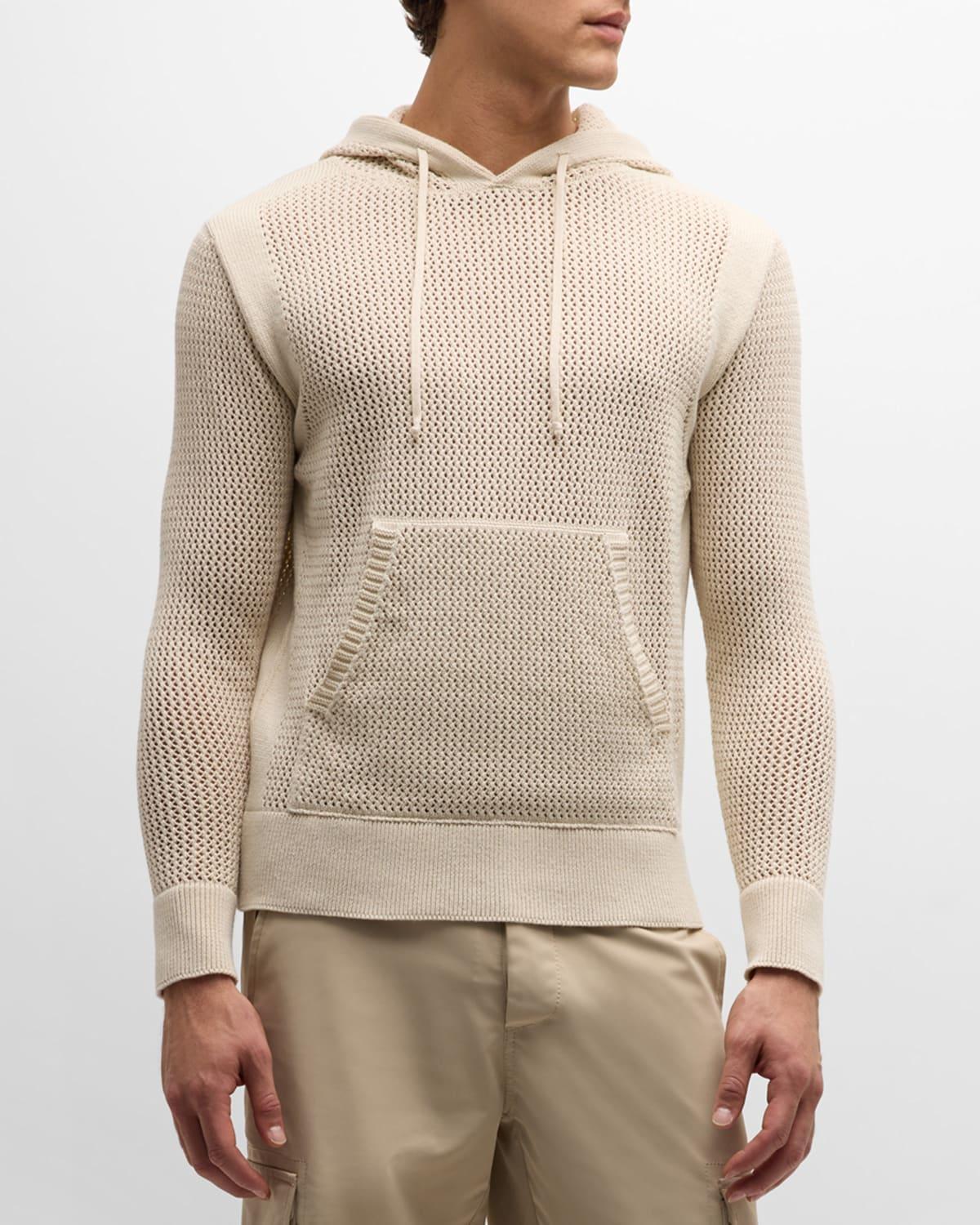 Men's Openwork Hoodie Product Image