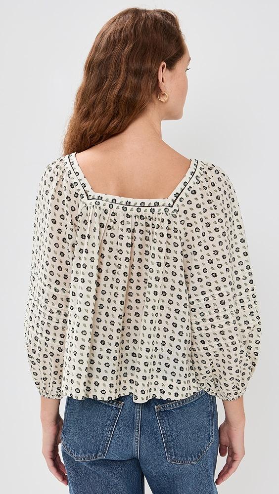 Madewell Square Neck Flowy Top | Shopbop Product Image