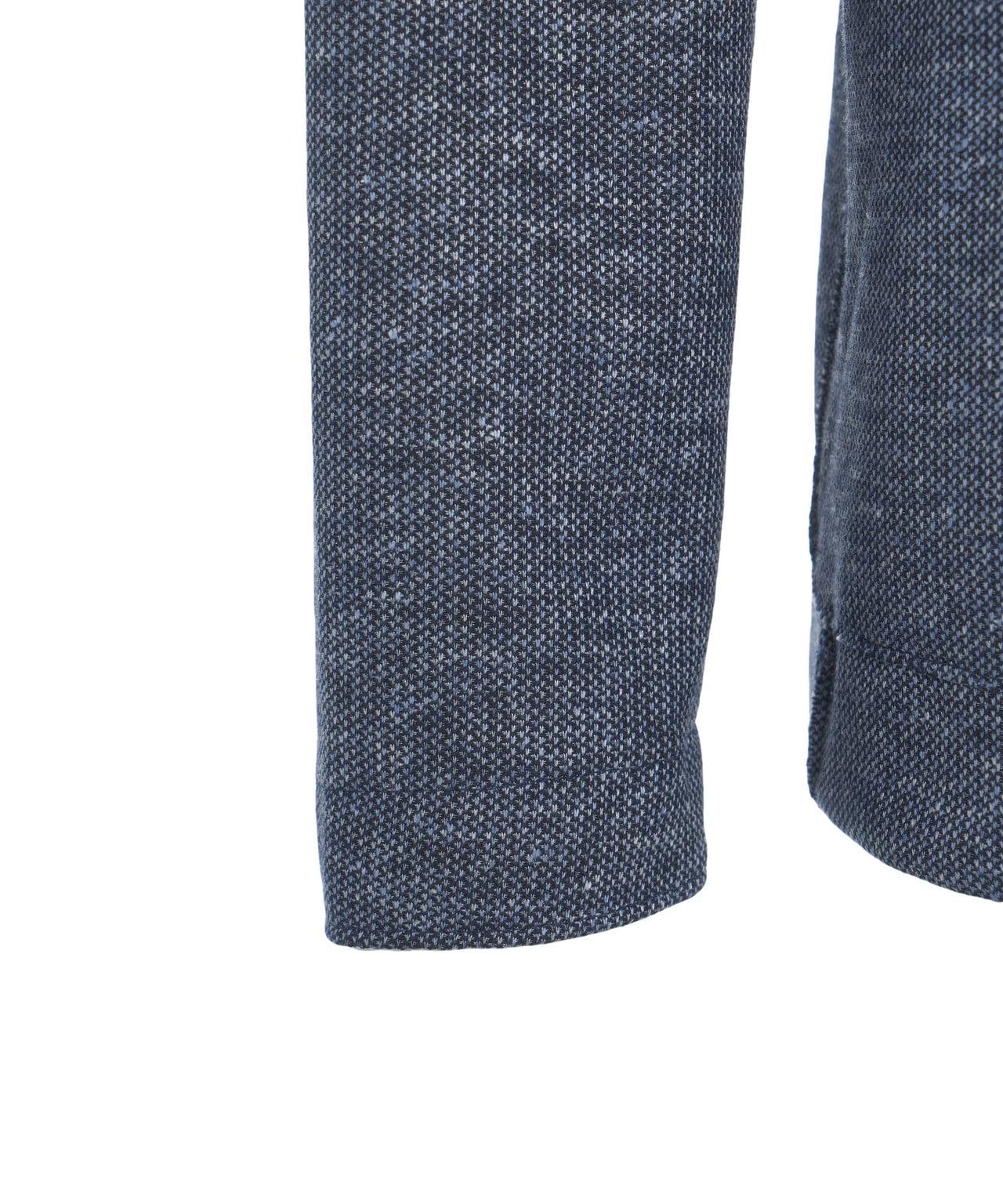 Single-breasted linen-blend blazer Product Image