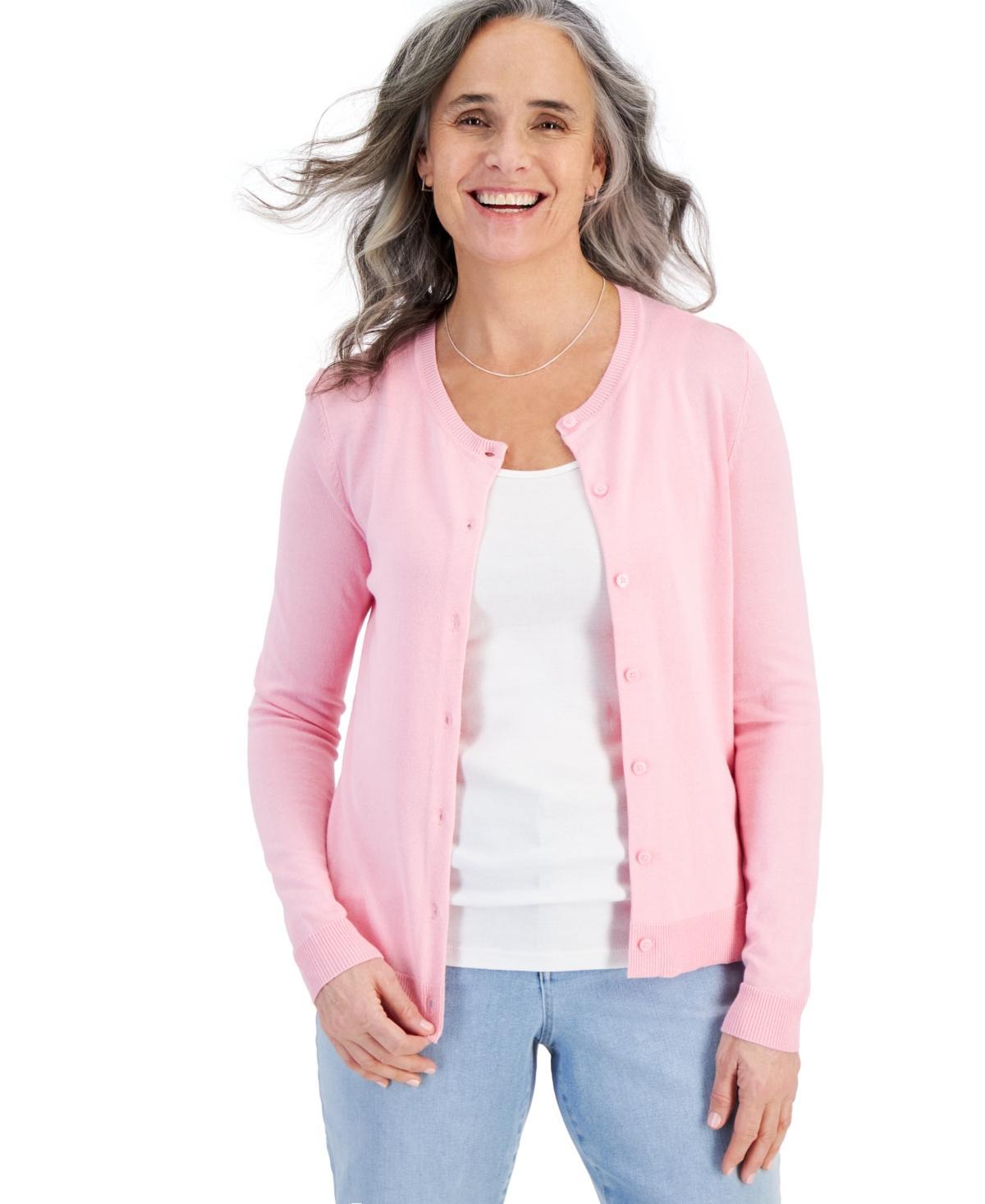 Style & Co Womens Button-Up Cardigan, Pp-4X, Created for Macys Product Image