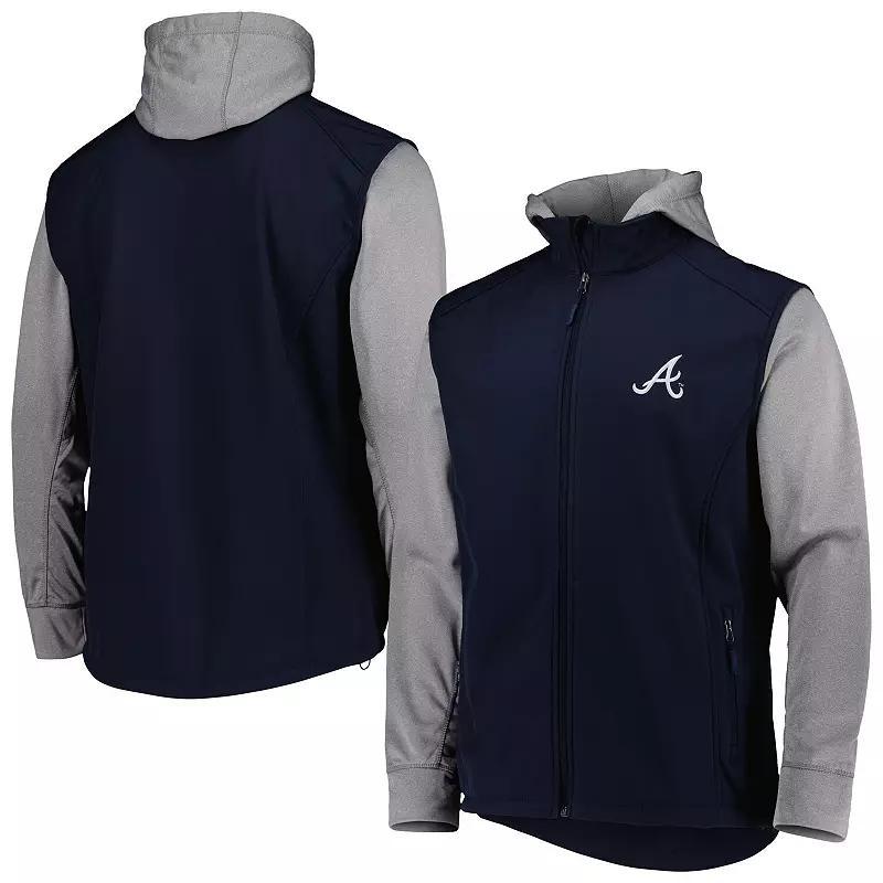 Mens Dunbrooke /Heather Gray Atlanta Braves Alpha Full-Zip Jacket Blue Product Image