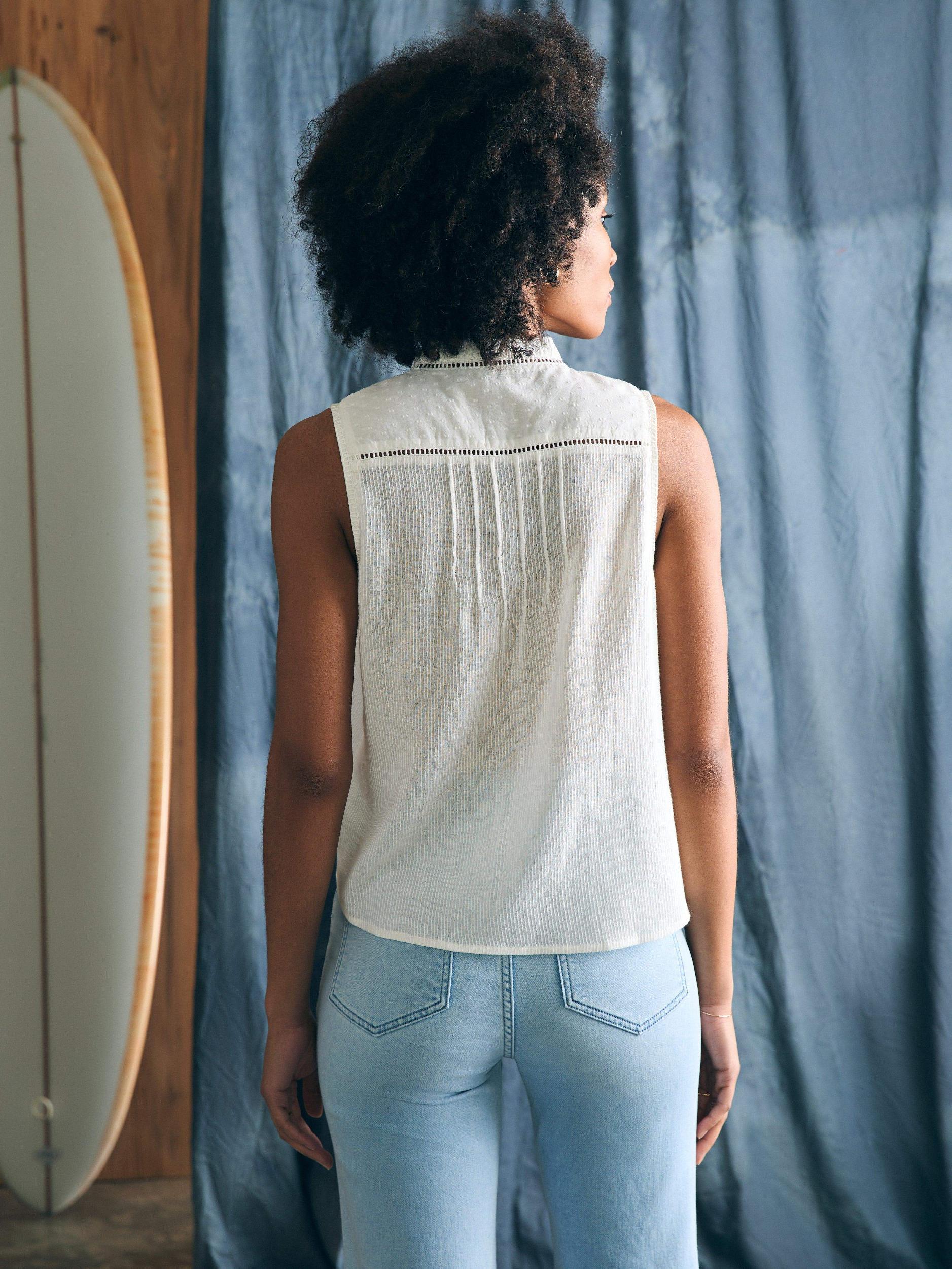 Willa Sleeveless Top - White Female Product Image