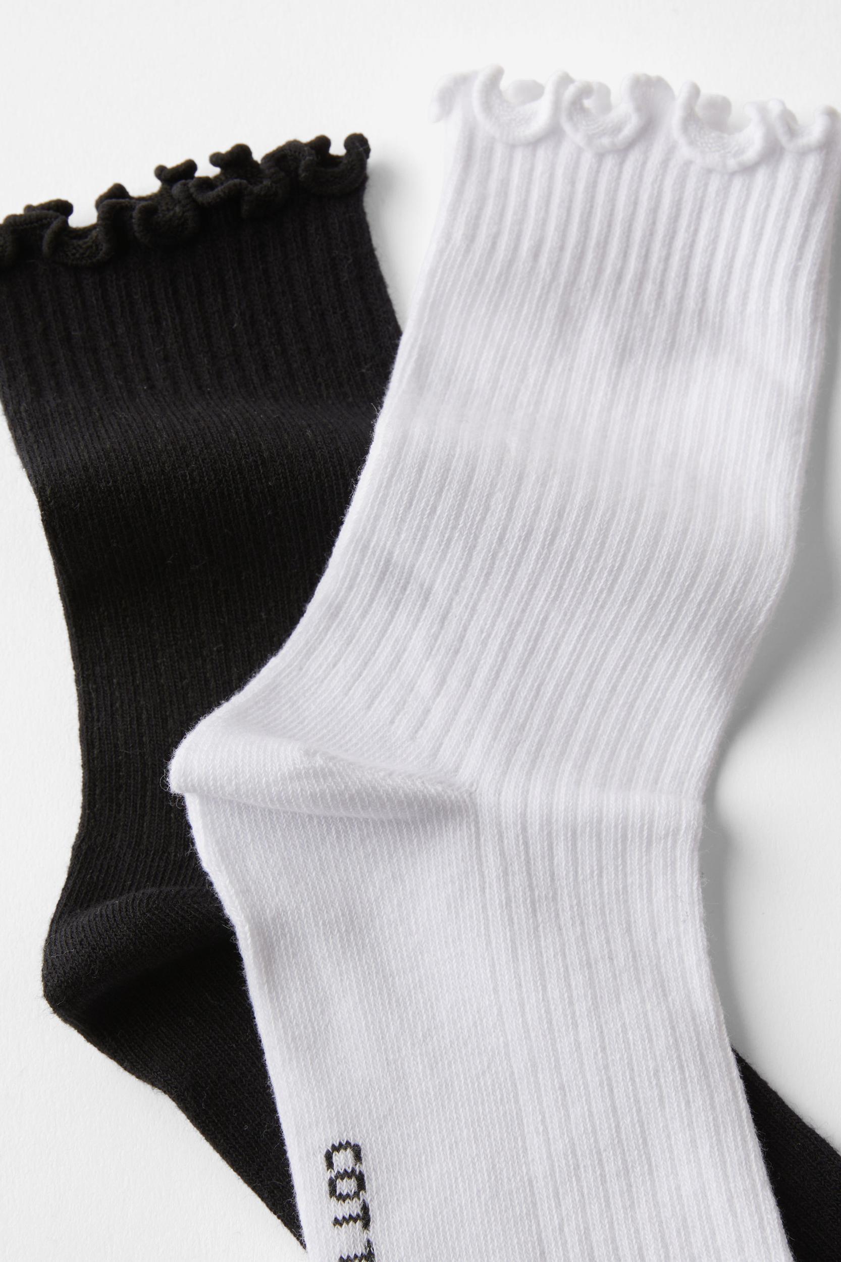 The Perfect Pair Frill Rib Crew Sock 2Pk Product Image