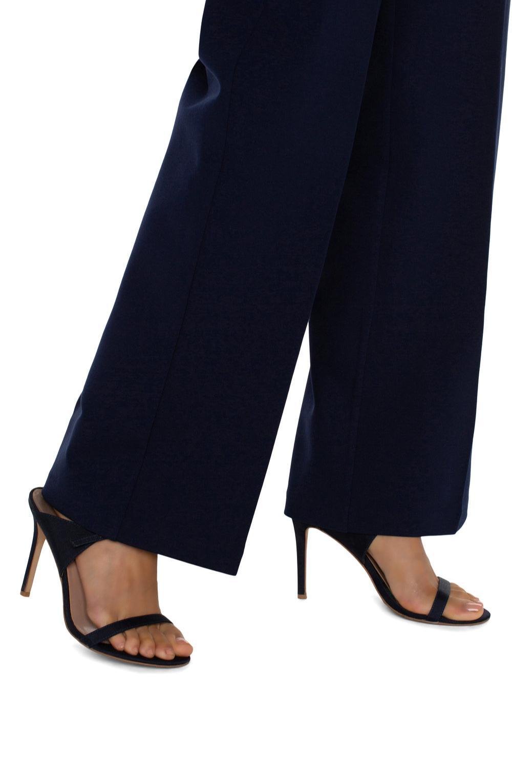 Petite Kelsey Wide Leg Trouser - Cadet Blue Product Image