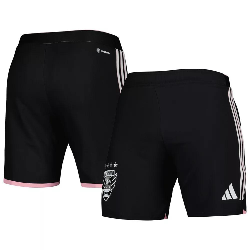 Men's adidas Black D.C. United 2023 Away AEROREADY Authentic Shorts, Size: Medium, Dcu Black Product Image