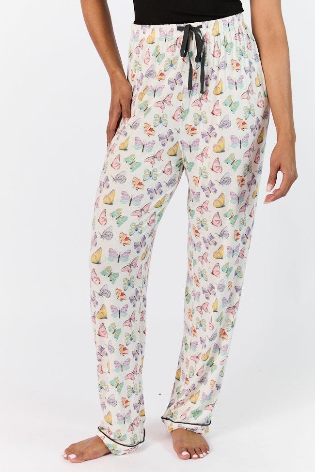 Good To Get Away Butterfly Pajama Pants Product Image