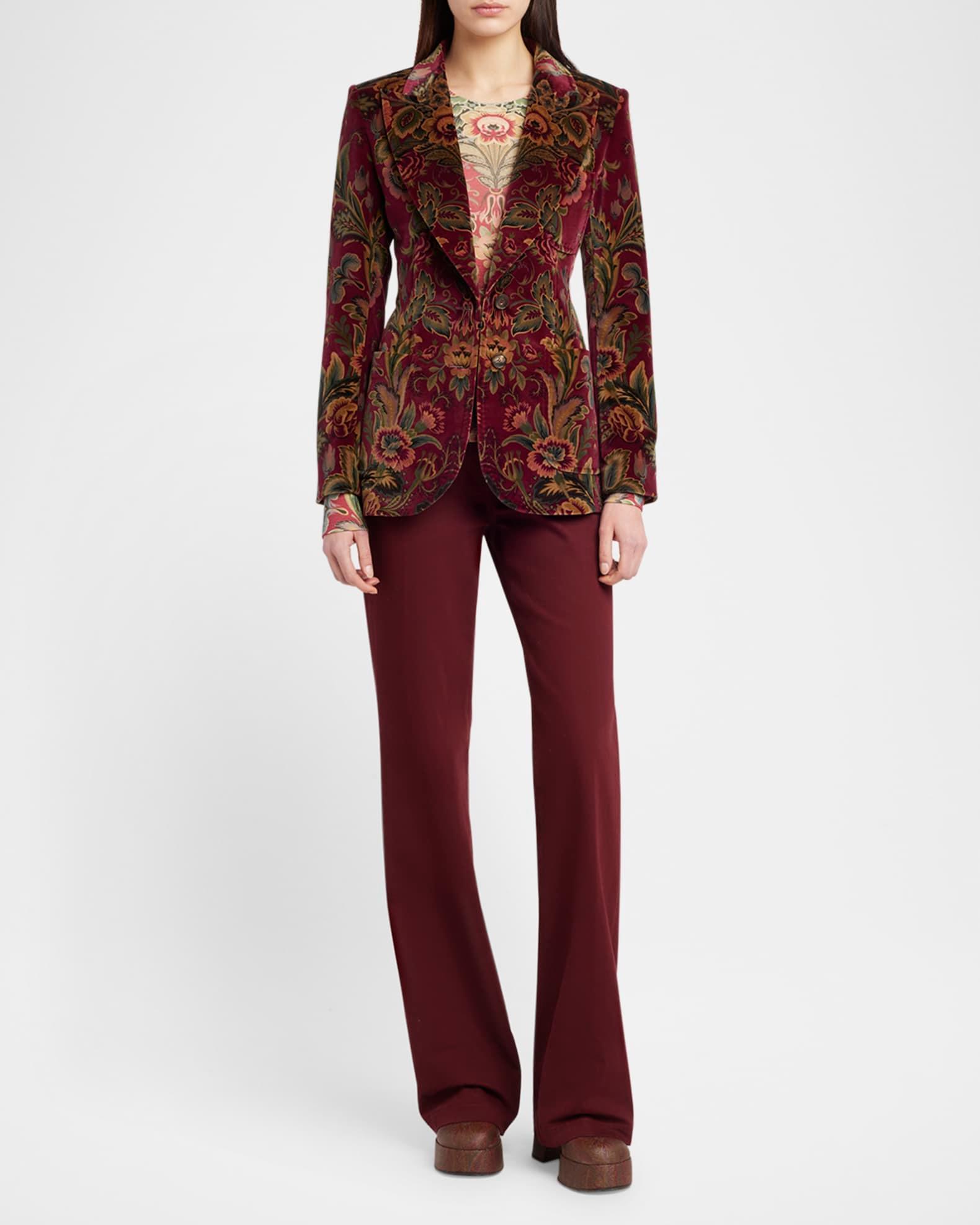 Floral Jersey Long-Sleeve T-Shirt Product Image