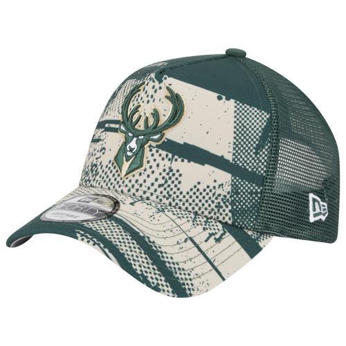 New Era Mens Milwaukee Bucks New Era Bucks A Frame OTC NBA 24 Tip Off Hat - Mens Product Image