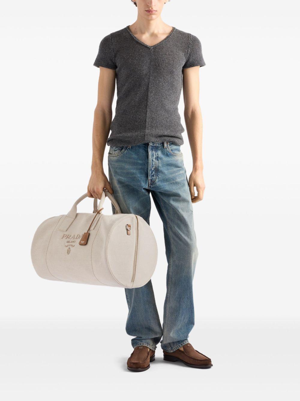 logo-embossed duffle bag Product Image