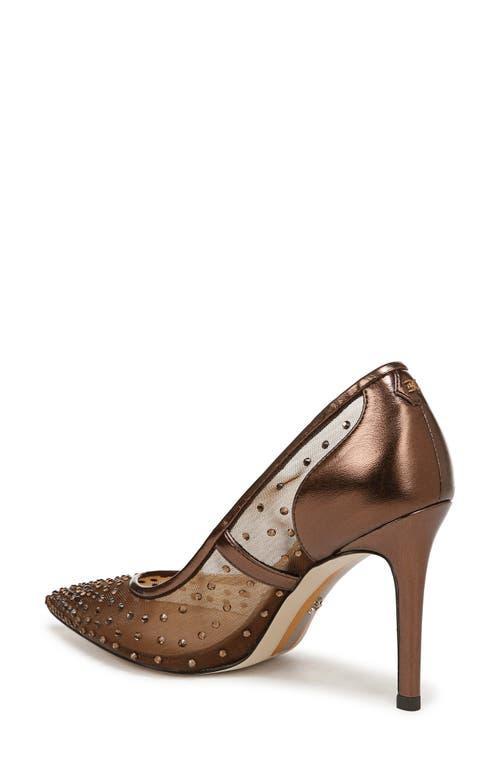 SAM EDELMAN Hazel Mesh Pointed Toe Pump Bronze Metallic Product Image