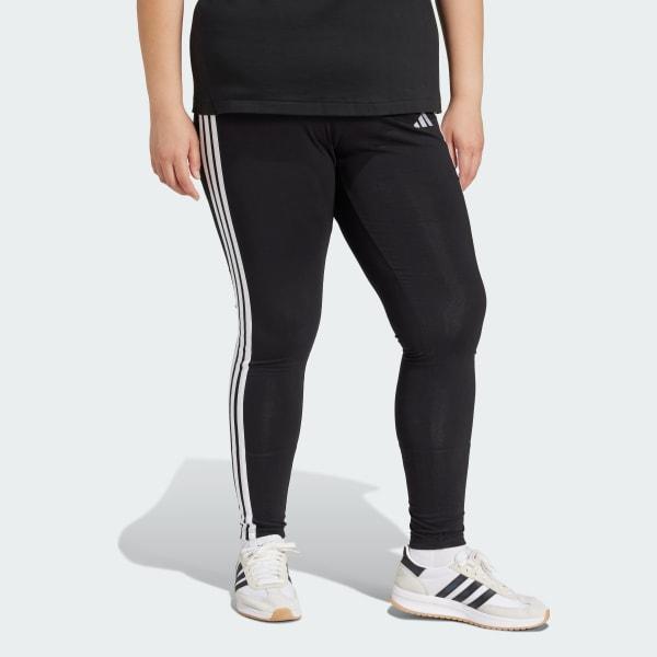 Essentials 3-Stripes Cotton Leggings (Plus Size) Product Image