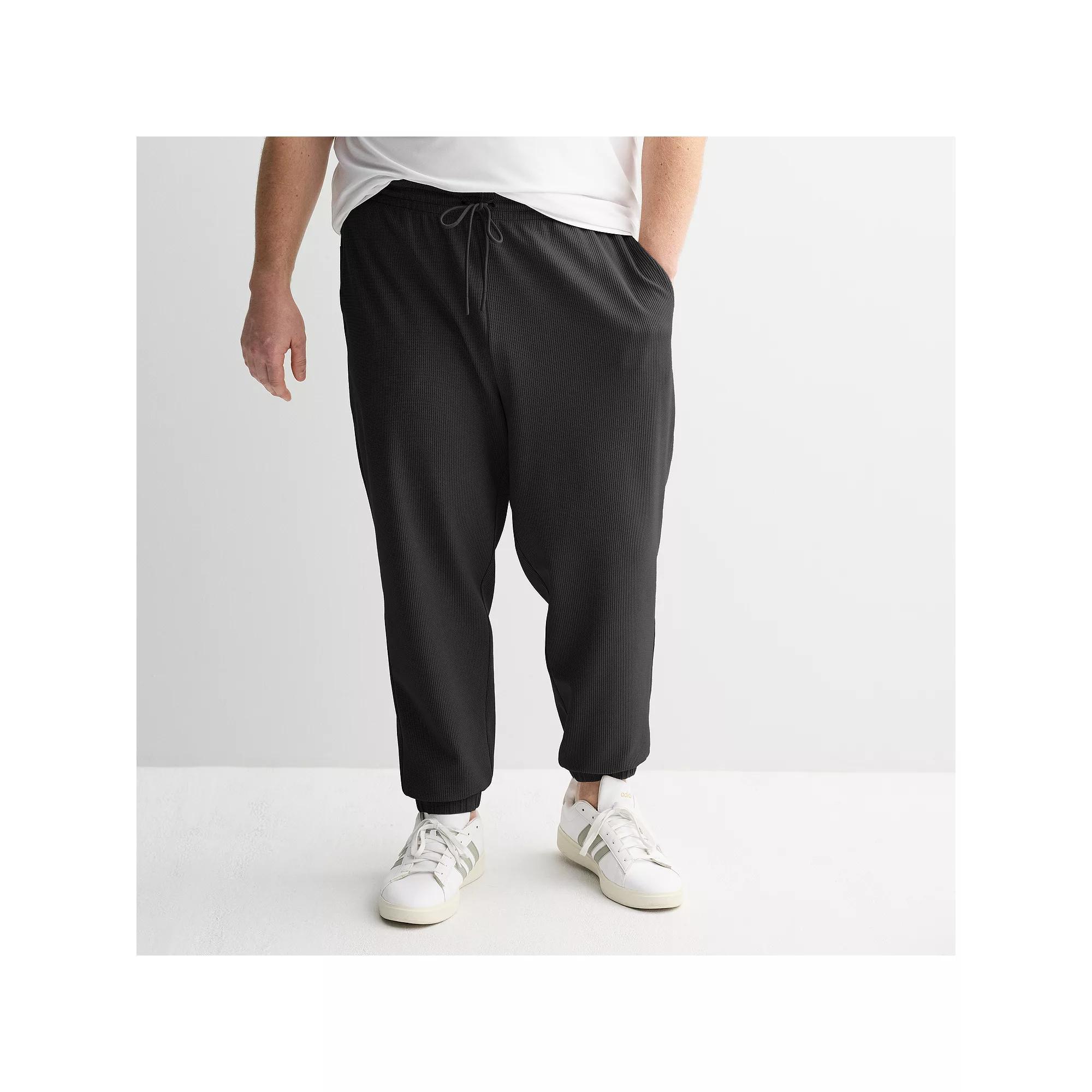 Big & Tall Tek Gear® Waffle Jogger Pants, Men's, Size: 3XB, Mineral Black Product Image