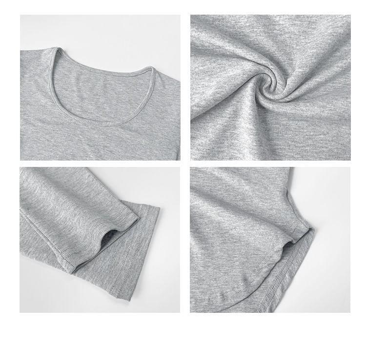 Round-Hem Skinny Crop T-Shirt in 7 Colors Product Image