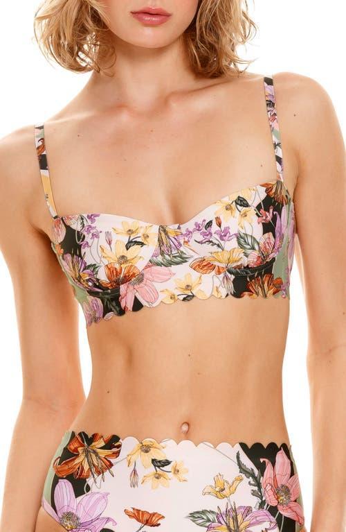 Womens Lauren Vitreo Floral Underwire Bikini Top Product Image