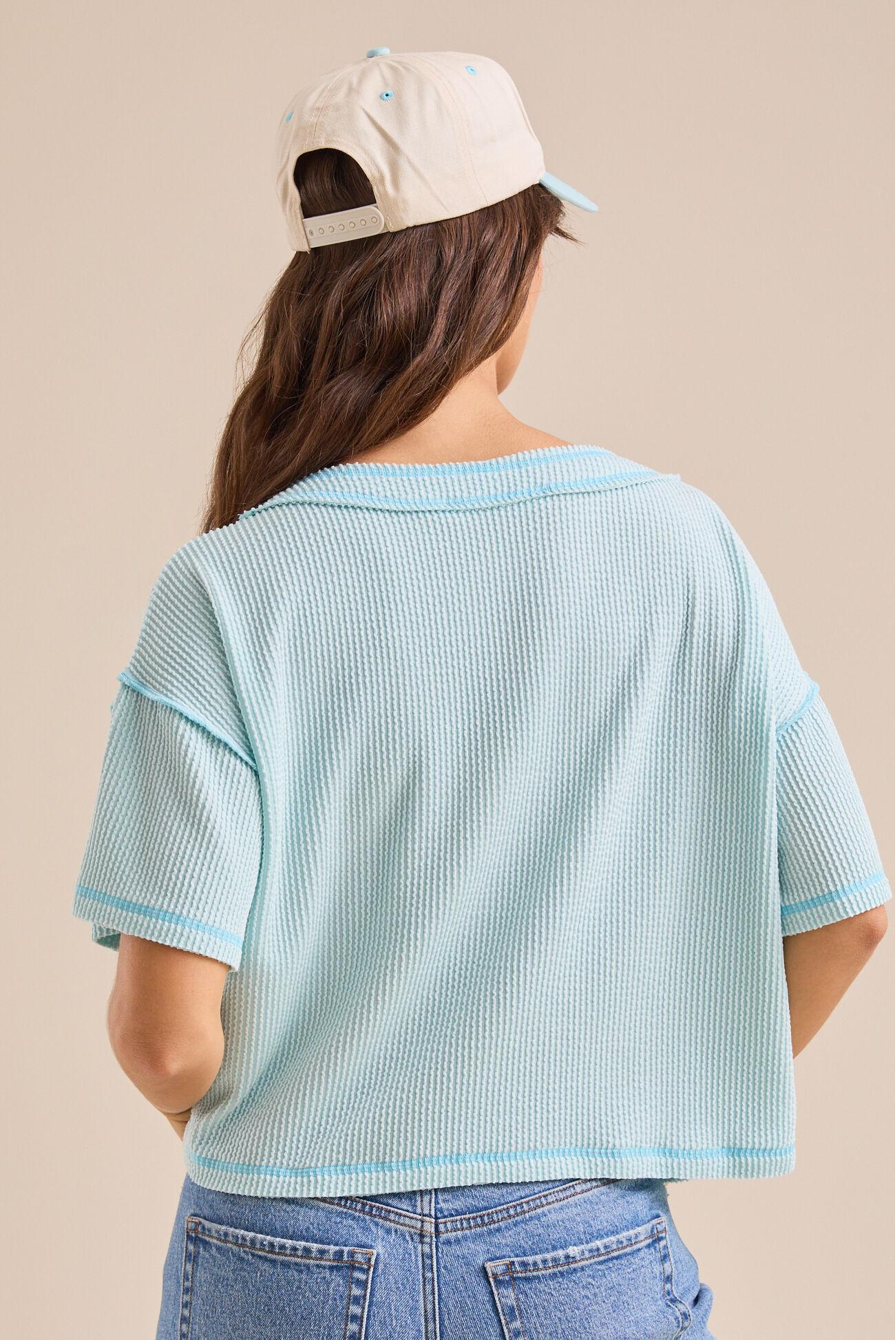 Ada Ribbed Boxy Tee Product Image