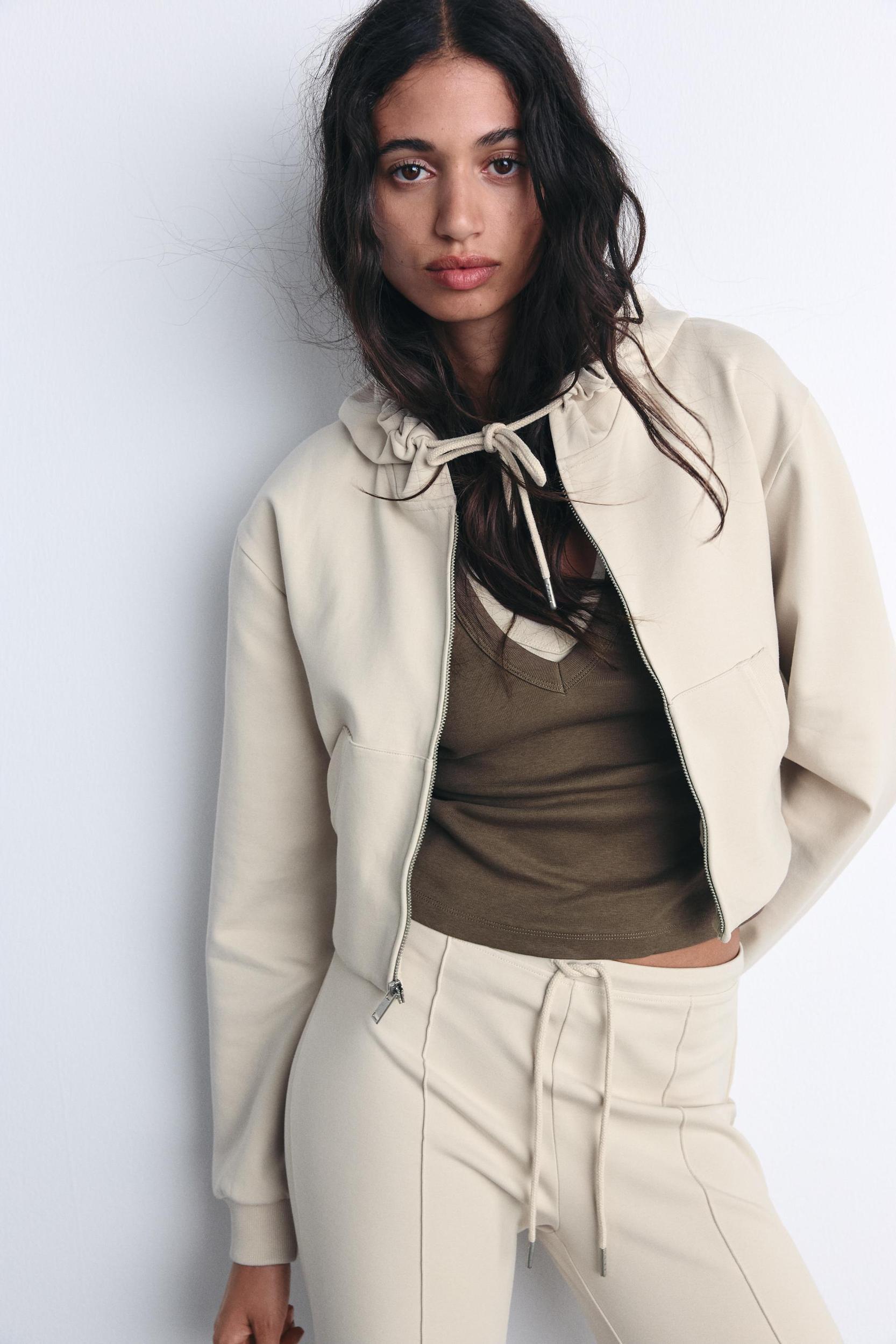 FLARE INTERLOCK PANTS WITH SEAMS Product Image