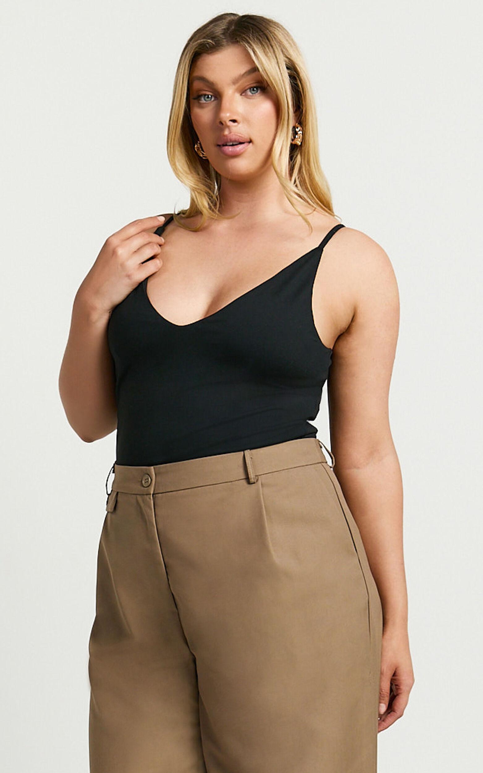 Cady Top - Scoop Neck Top in Black Product Image
