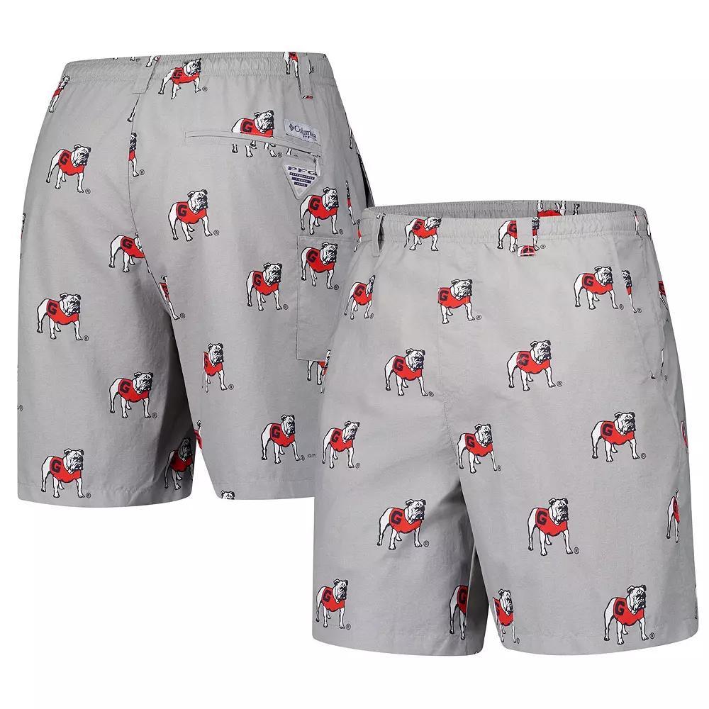 Men's Columbia Gray Georgia Bulldogs Backcast III Printed Short, Size: XL, Grey Product Image