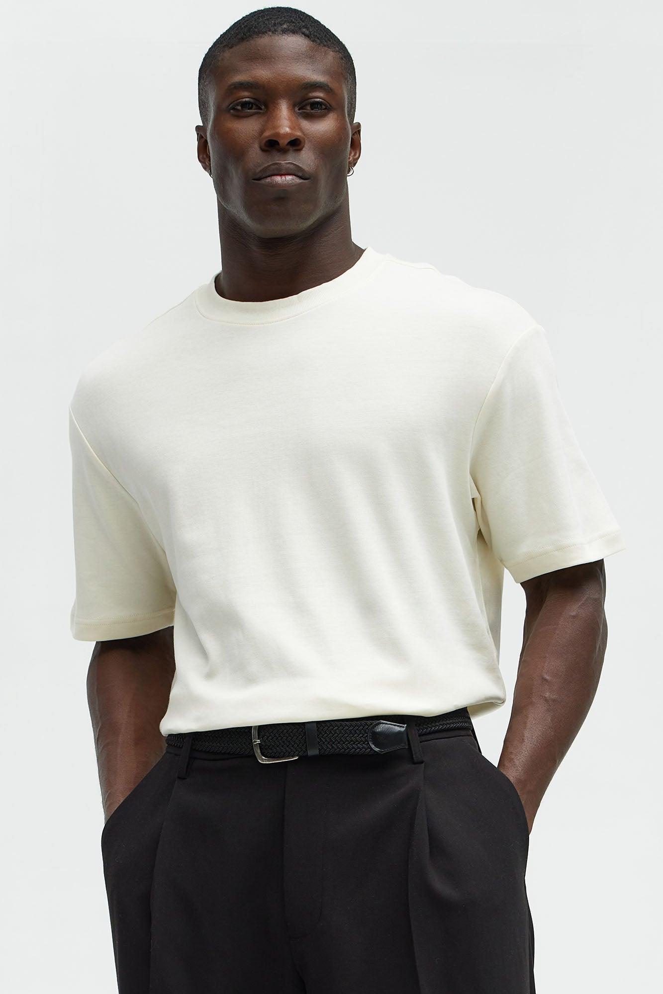 Davison Premium Short Sleeve Tee - Off White Product Image