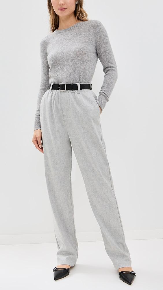 Enza Costa Wool Suiting Pull On Trousers | Shopbop Product Image