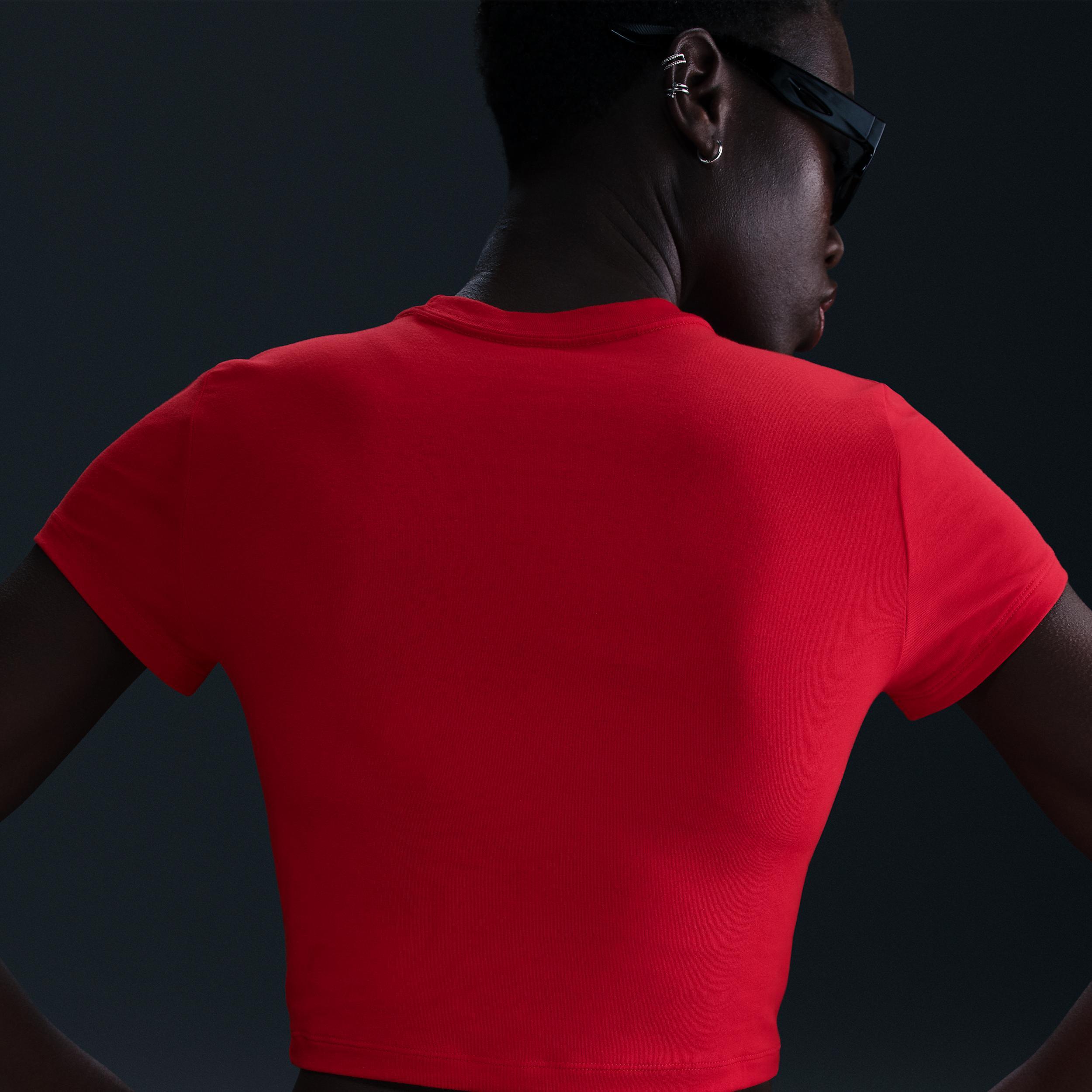 Womens Nike Sportswear Essential Slim Crop T-Shirt Product Image